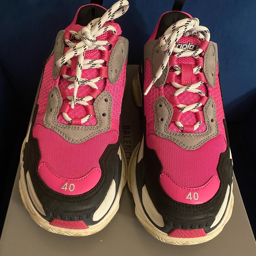 BALENCIAGA Fluo pink/Grey/40c